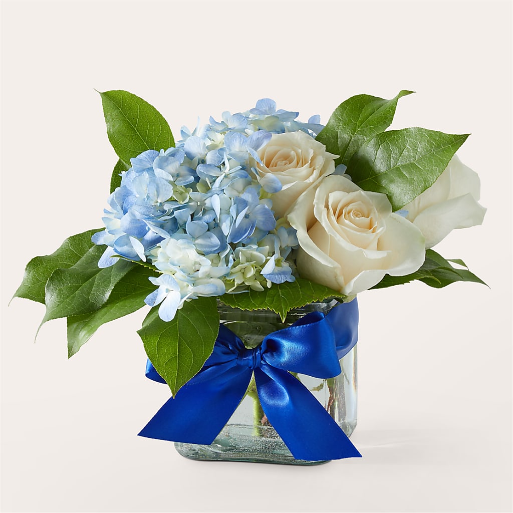 Sky Blue Delight Bouquet – Salisbury Flower Shop, Salisbury NC