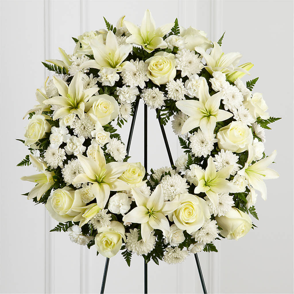 Treasured Tribute Wreath – Salisbury Flower Shop, Salisbury NC