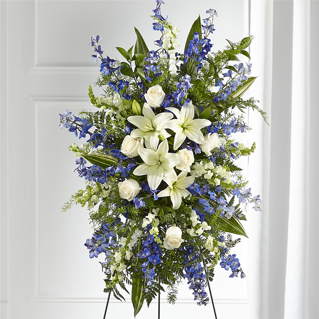 Faithful Friend Standing Spray – Salisbury Flower Shop, Salisbury NC