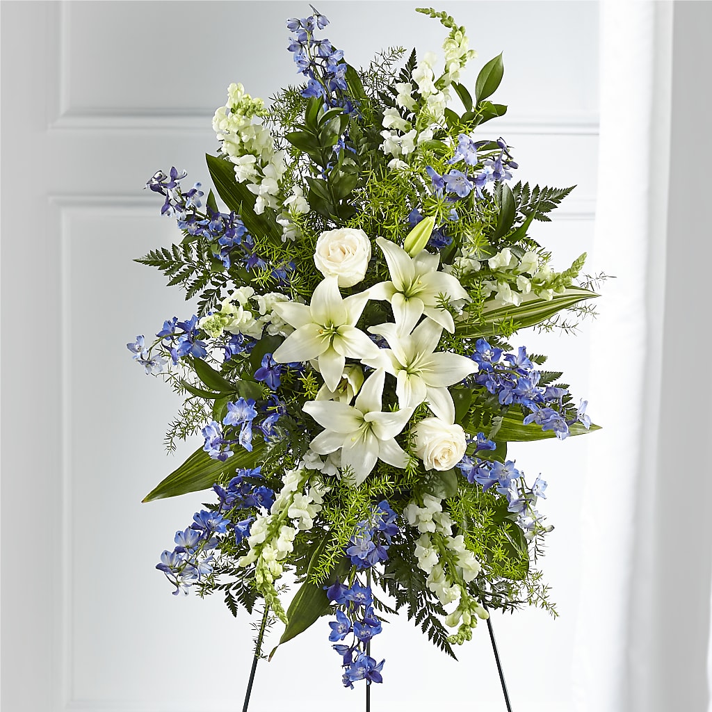 Faithful Friend Standing Spray – Salisbury Flower Shop, Salisbury NC
