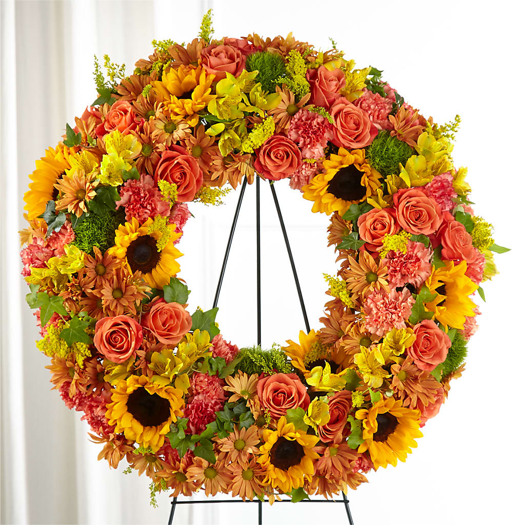 Autumnal Memories Wreath (Standard) – Salisbury Flower Shop, Salisbury NC