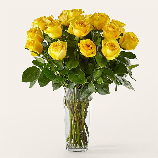 Long Stem Yellow Rose Bouquet –  Salisbury Flower Shop, Salisbury NC