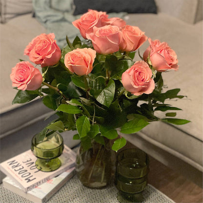 Long Stem Pink Rose Bouquet –  Salisbury Flower Shop, Salisbury NC
