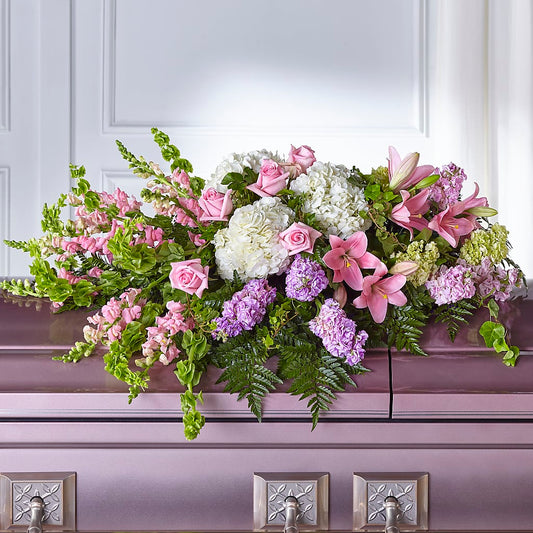 Life's Gratitude Casket Spray –  Salisbury Flower Shop, Salisbury NC