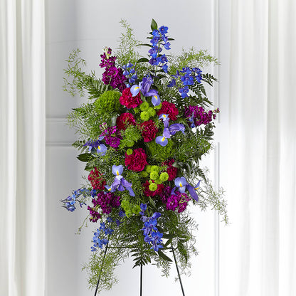 Heavenly Skies Standing Spray –  Salisbury Flower Shop, Salisbury NC