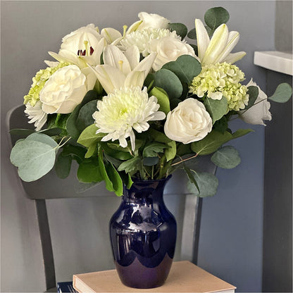 Snowy Dreams Bouquet –  Salisbury Flower Shop, Salisbury NC